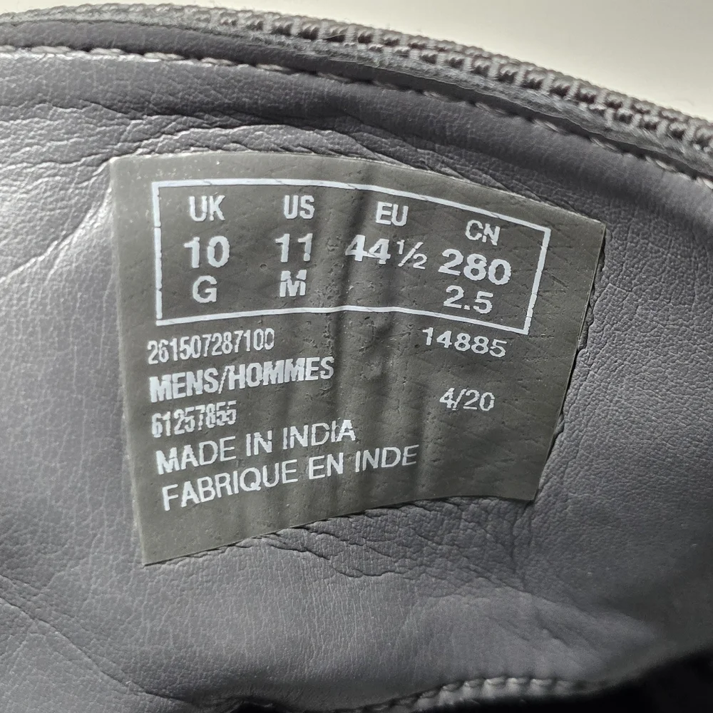 Clarks Collection Gray Leather Cap Toe Chukka Boots 14885‎ Men's US  Size 11 M